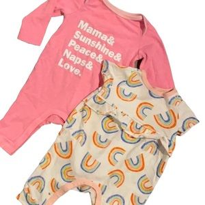 Cat & Jack 2pc knit romper set